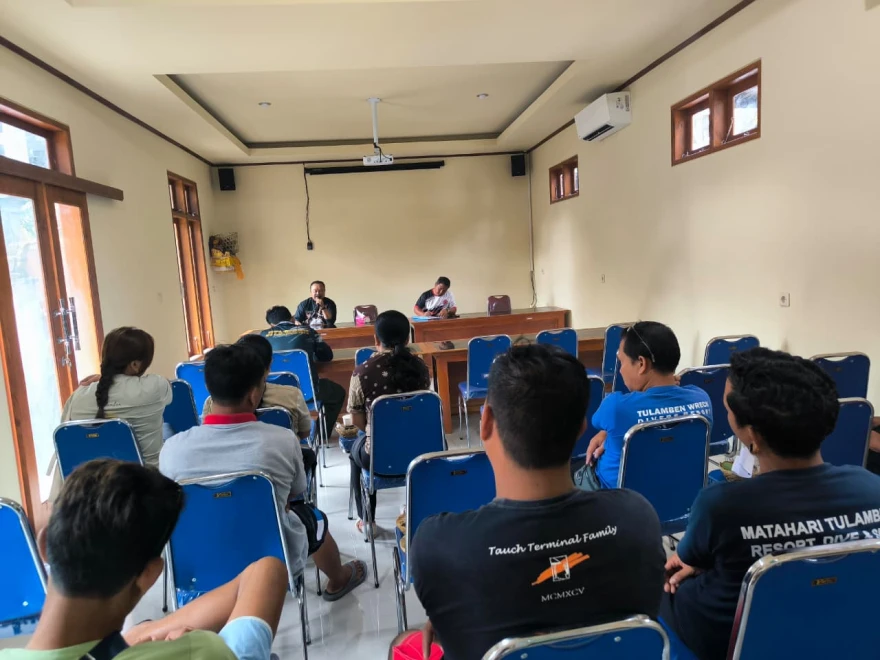 Sosialisasi Pengelolaan Sampah Plastik, Desa Tulamben Libatkan Pelaku Usaha