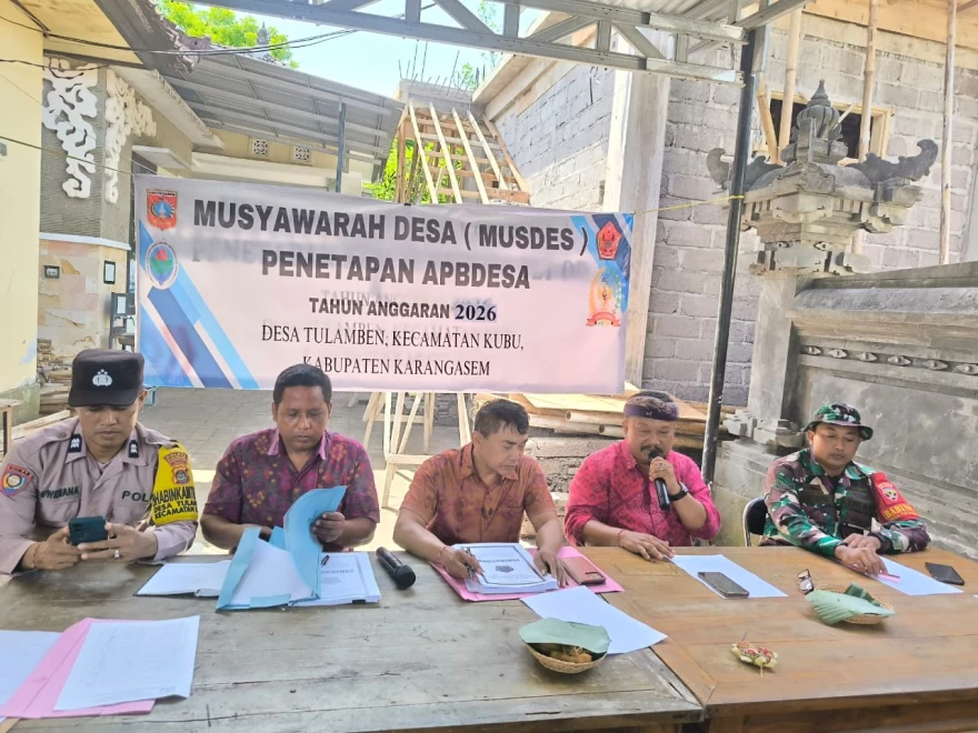 Rapat Penetapan Calon Penerima BLT Dana Desa Tahun 2026 Digelar di Desa Tulamben
