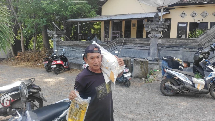 Pendistribusian Beras CPP Bulog di Desa Tulamben melalui BUMDES AMERTHA AGUNG TULAMBEN